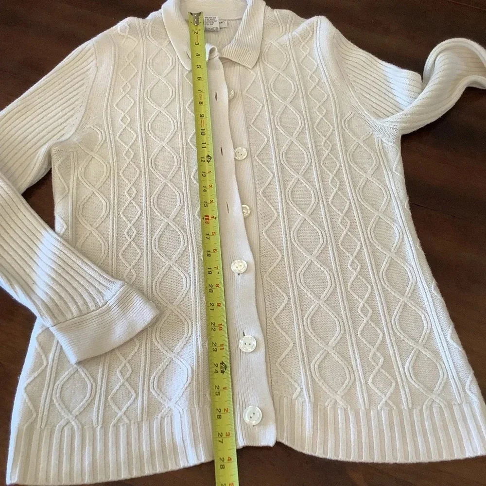 Drapers & Damon’s Long Button Cream Cardigan